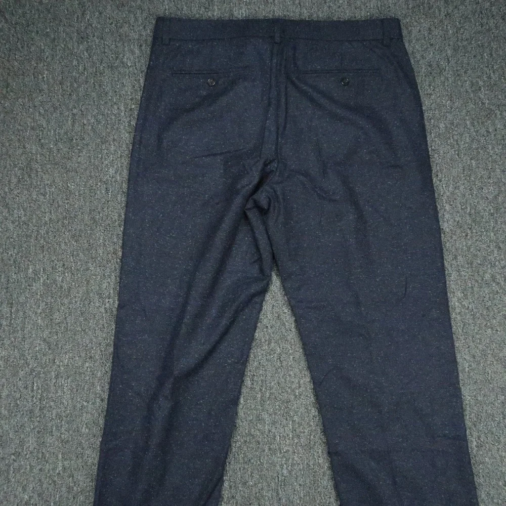Banana Republic Pants Mens 36x34 Blue Emerson Nova Fides Straight Wool Fleck